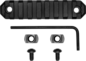 GROVTEC RAIL SECTION M-LOK 3.8" 9 SLOT ALUMINUM BLACK - for sale