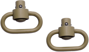 GROVTEC HD PUSH BUTTON SWIVELS CERAKOTE DESERT SND 1 1/4" 2PK - for sale