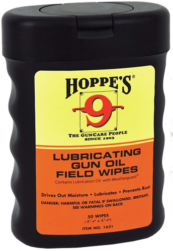 HOPPES LUBRICATING OIL FIELD WIPES 50-31/4"X51/4" TOWELETTE - for sale