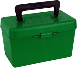 mtm case-gard - Deluxe Ammo Box - DLX XLG RIFLE AMMO CASE 50RD - GREEN for sale