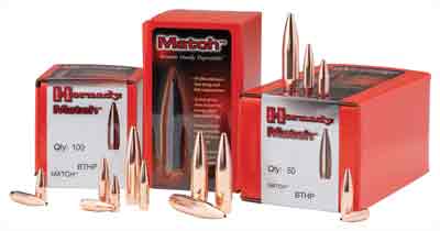 Hornady - Match - 22 Caliber - BULLET 22 CAL 224 52GR BTHP MTCH 100/BX for sale