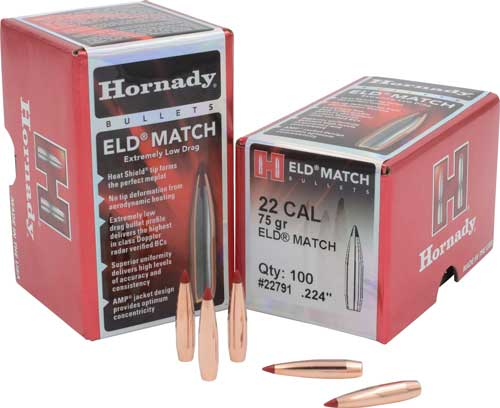 Hornady - ELD Match - 22 Caliber - BULLET 22 CAL .224 75 GR ELD MATCH for sale