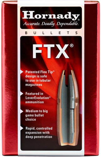 HORNADY BULLETS 30 CAL .308 135GR FTX 100CT 15BX/CS - for sale