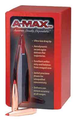 Hornady - A-MAX - 30 Caliber - BULLET 30 CAL 308 168 GR A-MAX 100/BX for sale