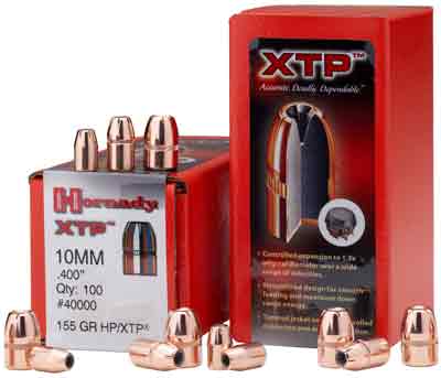 Hornady - XTP - 10mm Auto - BULLET 10MM 400 155 GR HP/XTP 100/BX for sale