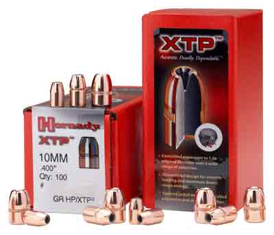 HORNADY BULLETS 10MM .400 CAL 180GR XTP 100CT 15BX/CS - for sale