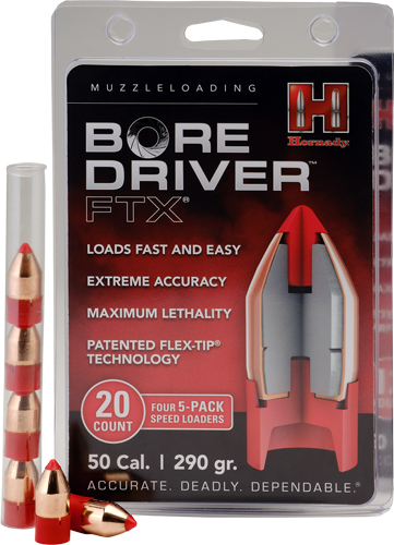 HORNADY BULLET 50 CAL BORE DRIVER 340GR ELD-X 12/BOX  ( 10 PER CASE ) - for sale
