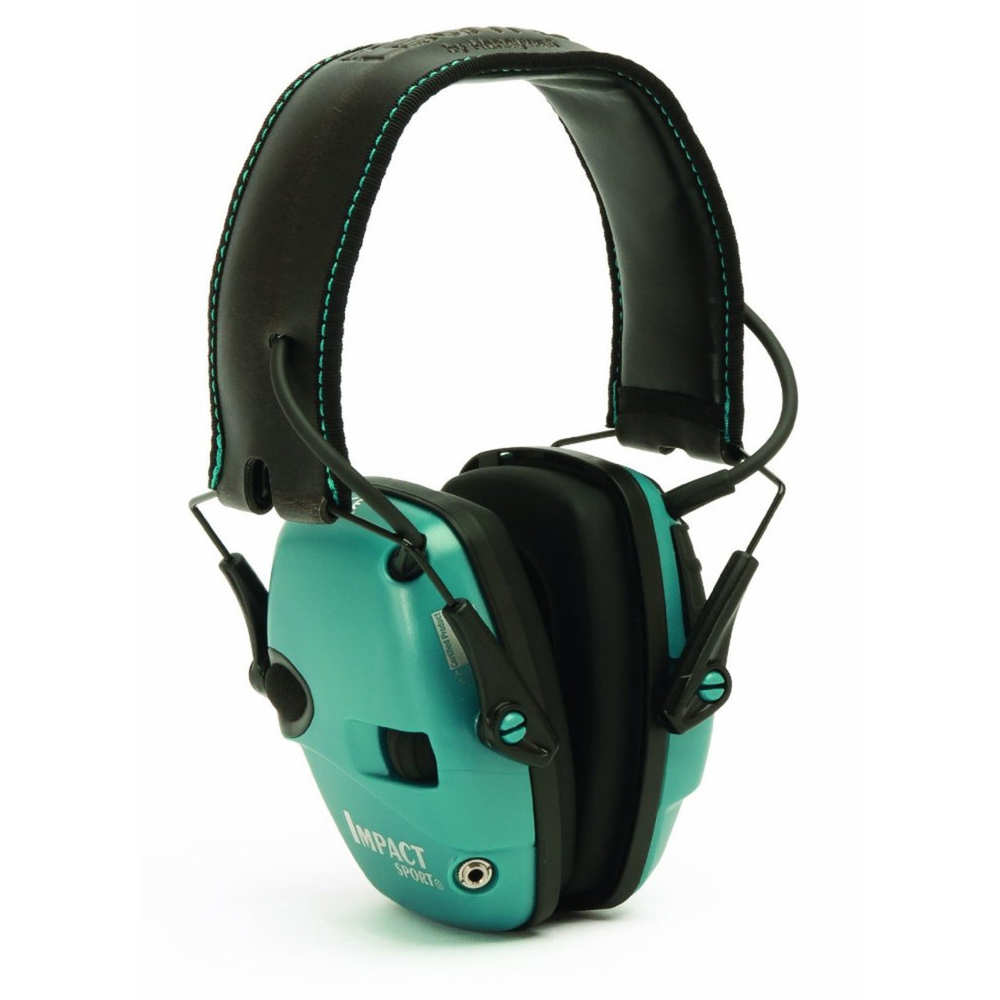 HOWARD LEIGHT IMPACT SPORT TEAL ELECTRONIC MUFF NRR22 - for sale