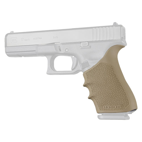 HOGUE RUBBER HANDALL BEAVERTAIL GRIP SLEEVE FLAT DARK EARTH  GLOCK 1717L19X34 G34 MOS GEN 1-2-5 - for sale