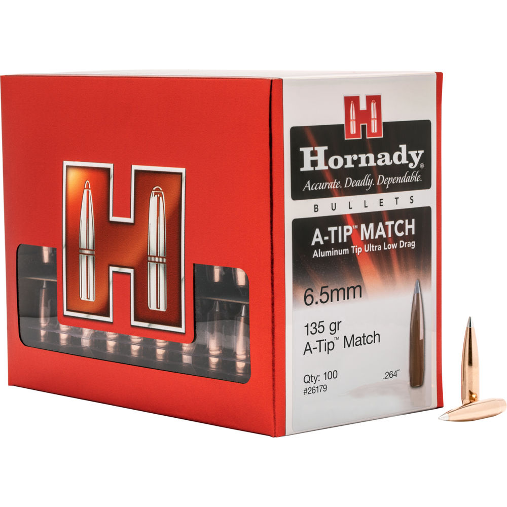 Hornady - A-Tip - 6.5mm - BULLET 6.5MM 264 135GR A-TIP MAT 100/BX for sale