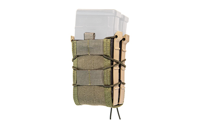 HIGH SPEED GEAR X2R TACO STACKED DESIGN HOLDS 2 RIFLE MAGS ONE POUCH OLIVE DRAB - for sale