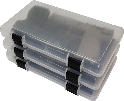 MTM IN SAFE STORAGE CASE 12 IN CLEAR FOR LARGER HGS ( 3 PACK ) 4 PER CASE - for sale