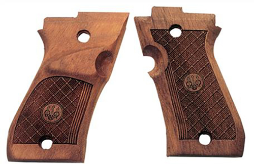 BERETTA 87 STANDARD GRIPS WOOD CHECKERED RIGHT HAND - for sale