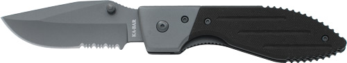 KA-BAR WARTHOG 3 IN SERRATED FOLDER KNIFE BLACK G1... - for sale