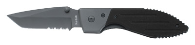 KA-BAR WARTHOG 3 IN TANTO FOLDER KNIFE SERRATED BL... - for sale
