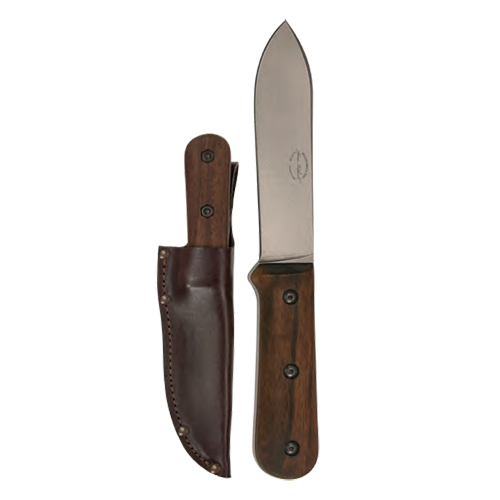 KA-BAR BECKER KEPHART KNIFE 5.12" BLD WLNT HNDLE LTHR SHTH - for sale