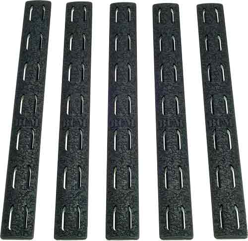 BCM RAIL PANEL KIT KEYMOD 5.5" BLACK 5 PACK - for sale