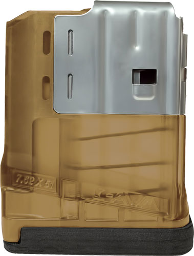 LANCER MAGAZINE L7AWM SR-25 7.62X51 5RD TRANSLUCENT FDE - for sale