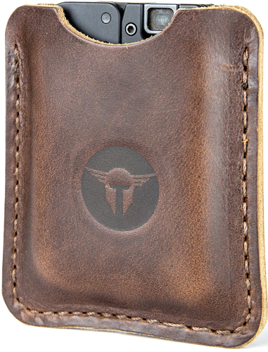 TRAILBLAZER LIFECARD LEATHER SLEEVE DARK BROWN - for sale