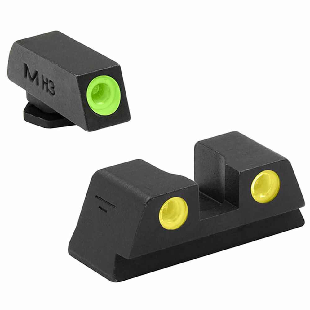 MEPROLIGHT NIGHT SIGHT SET GREEN/YELLOW  FOR GLOCK 42/43 - for sale