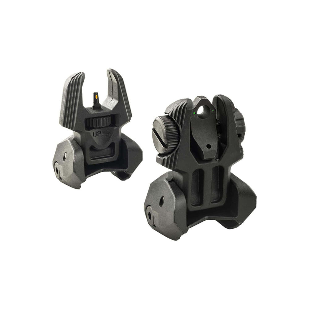 MEPROLIGHT FRONT & REAR FLIP UP SIGHTS TRITIUM 2 REAR DOTS - for sale