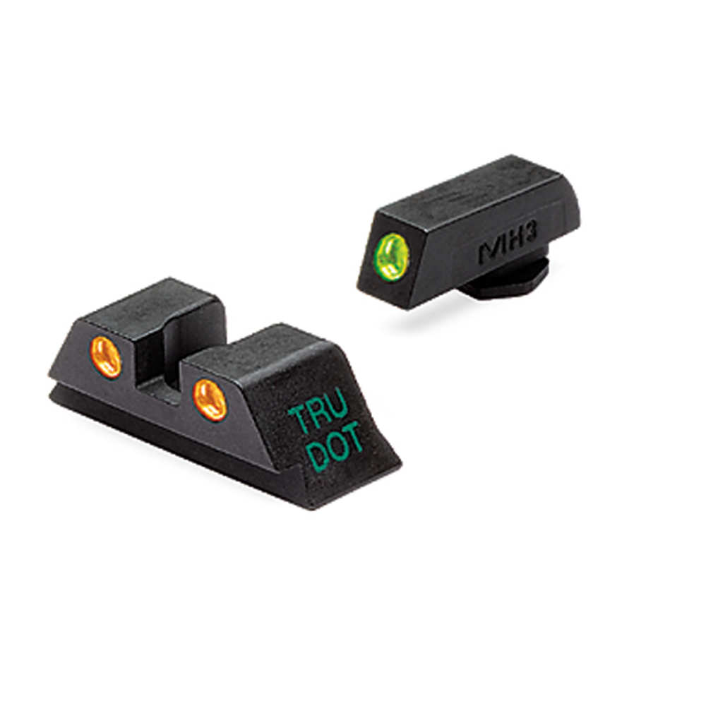 MEPROLIGHT NIGHT SIGHT FIXED SET GREEN/ORG FOR MOST GLOCKS - for sale
