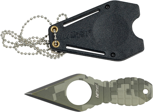 MC MTECH 2.25" SPEAR POINT NECK KNIFE W/SHEATH STONEWASH - for sale
