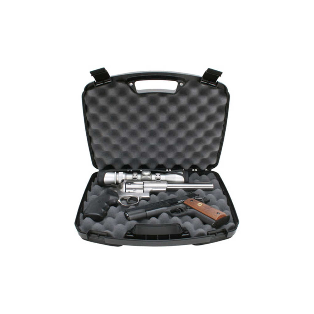 MTM 809-40 8.5 IN  2 PISTOL HANDGUN HARD CASE FITS UP TO 6 IN REVOLVER ( 6 PER CASE ) BLK - for sale