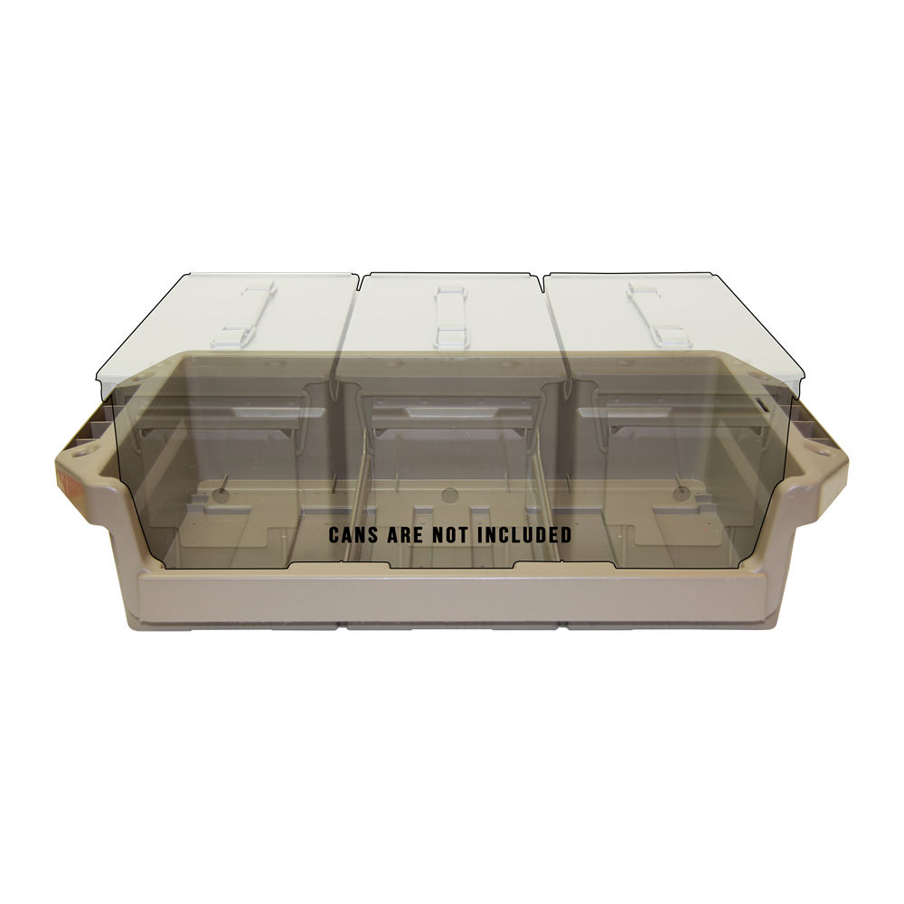 MTM METAL AMMO CAN TRAY DARK EARTH HOLDS 3/50CAL M... - for sale