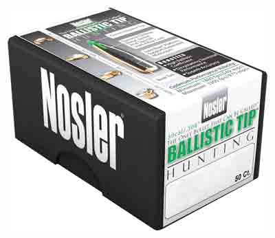 NOSLER BULLETS 30 CAL .308 150GR BALLISTIC TIP 50CT - for sale