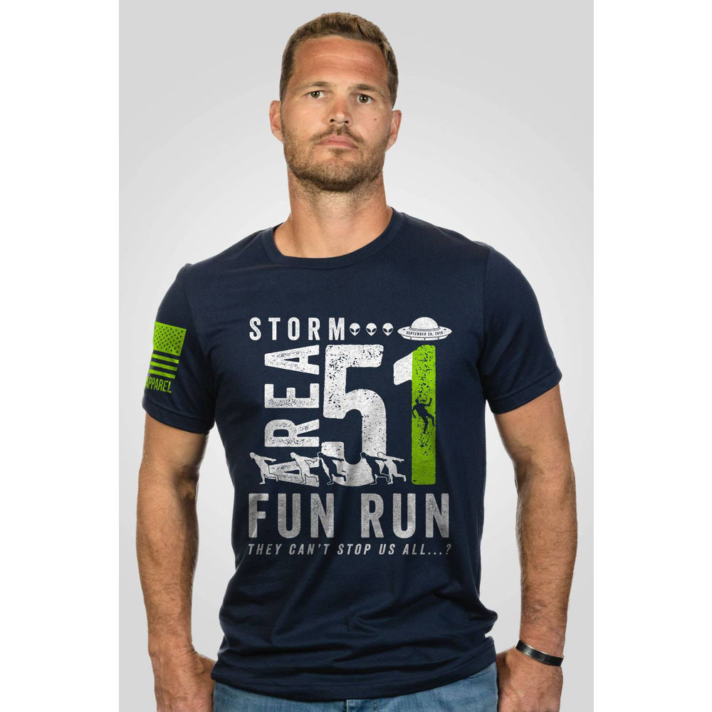 nine line apparel - A51FRTSMIDNIGHTNAVYS - STORM AREA 51 FUN RUN MIDNIGHT NAVY S for sale