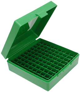 MTM AMMO BOX .44RM/.41RM/.45LC 100-ROUNDS GREEN - for sale