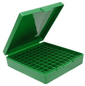 MTM AMMO BOX .45ACP/.40SW/10MM 100-ROUNDS GREEN - for sale