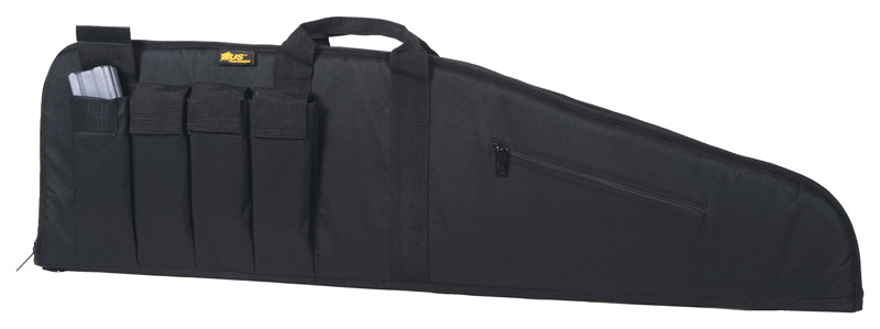 US PEACEKEEPER 35" MSR CASE BL 4 MAG POUCHES 600 DENIER BLACK - for sale