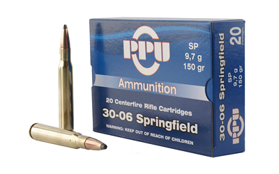 PPU STANDARD RIFLE AMO 30-06 SPR 150GR SP 20RD (10 BOX CASE) - for sale