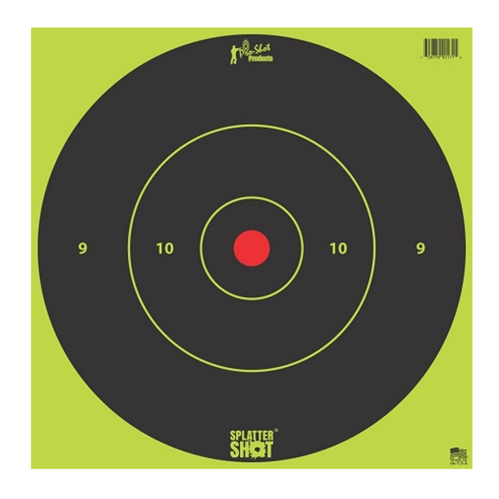 pro-shot - SplatterShot - 12IN GREEN BULLS EYE TARGET 5 PK BAG for sale