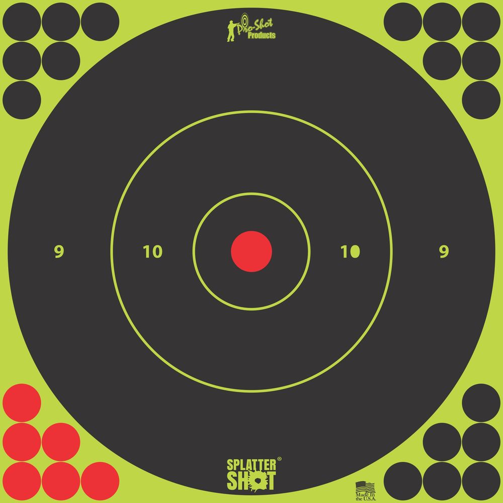 PRO-SHOT 6" GREEN BULLSEYE 12PK - for sale