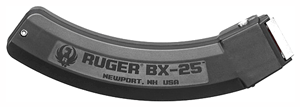 RUGER MAGAZINE 10/22 22LR 25RD BLACK POLYMER - for sale