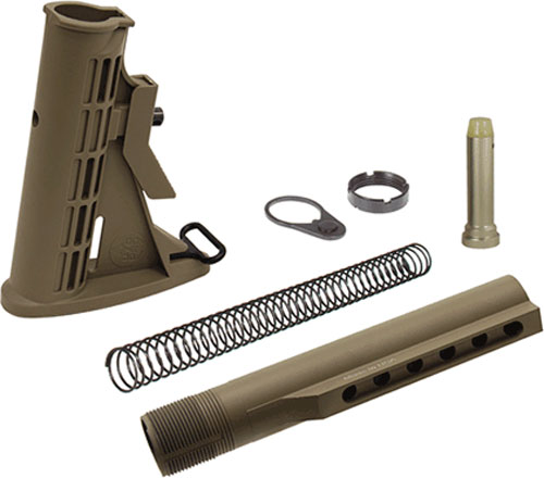 UTG STOCK ASSEMBLY AR-15 FDE 6 POSITION MIL-SPEC - for sale