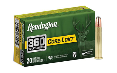 remington ammo|vista - Core-Lokt - 360 Buckhammer for sale