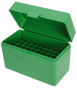 mtm case-gard - Ammo Box - 50 SER LGE RIFLE AMM BOX 50RD - GREEN for sale