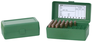 MTM AMMO BOX WSM & 45/70 50-ROUNDS FLIP TOP STYLE GREEN - for sale