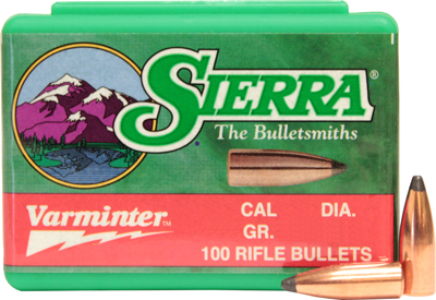 SIERRA BULLETS .22 CAL .224 55GR SP 100CT - for sale