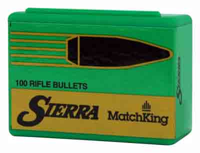 SIERRA BULLETS .22 CAL .224 52GR HPBT MATCH 100CT - for sale