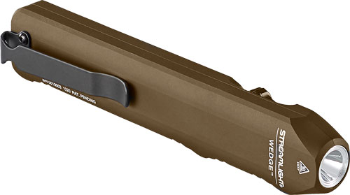 streamlight - Wedge Slim Everyday Carry Flashlight - WEDGE INCLUDES USB CORD COYOTE for sale