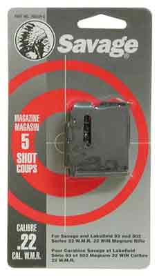 Savage - 93 Series - MULTI-FIT - MDL 90 SER 22 WMR/17 HMR 5RD BL MAG for sale