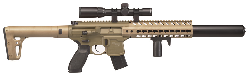 SIG AIR-MCX-SCOPE-177-88G-30- FDE .177 CO2 30RD FDE W/1-4X24 - for sale