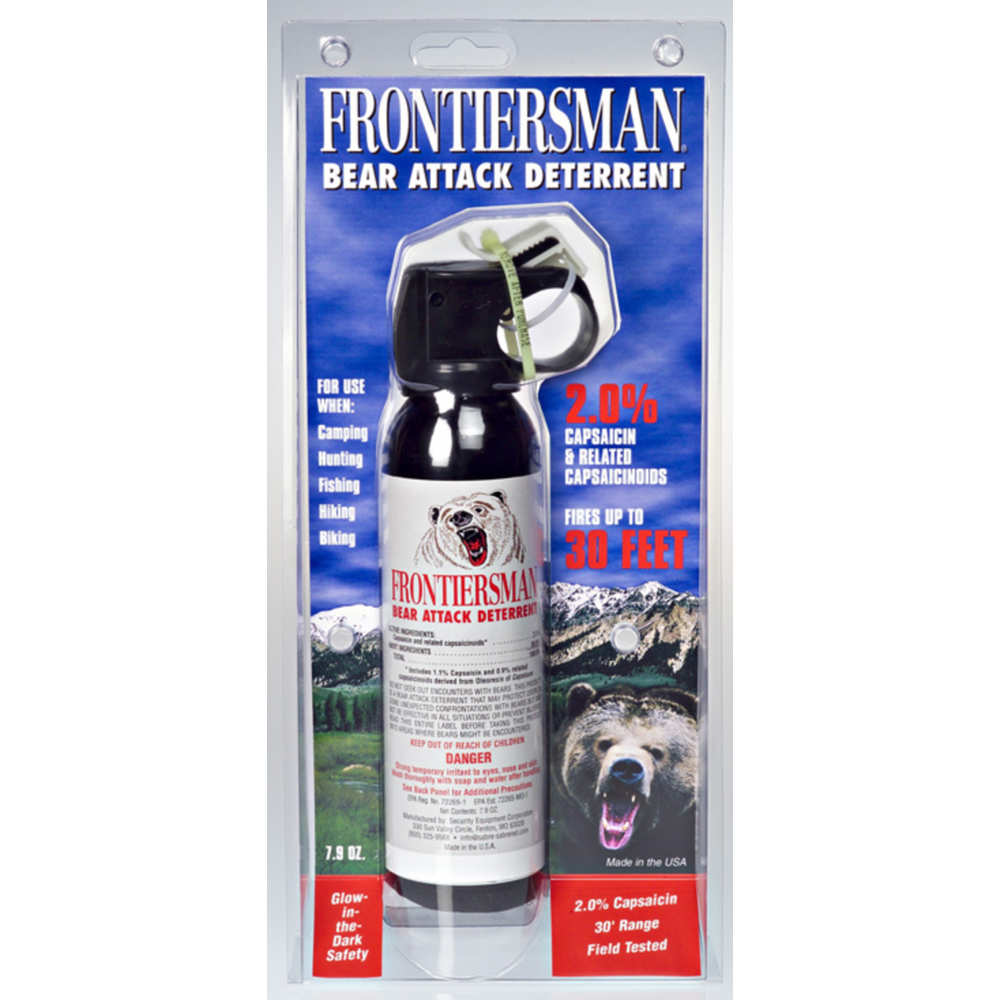 SABRE BEAR SPRAY FRONTIERSMAN BEAR DETERRENT 7.9OZ/45GR! - for sale