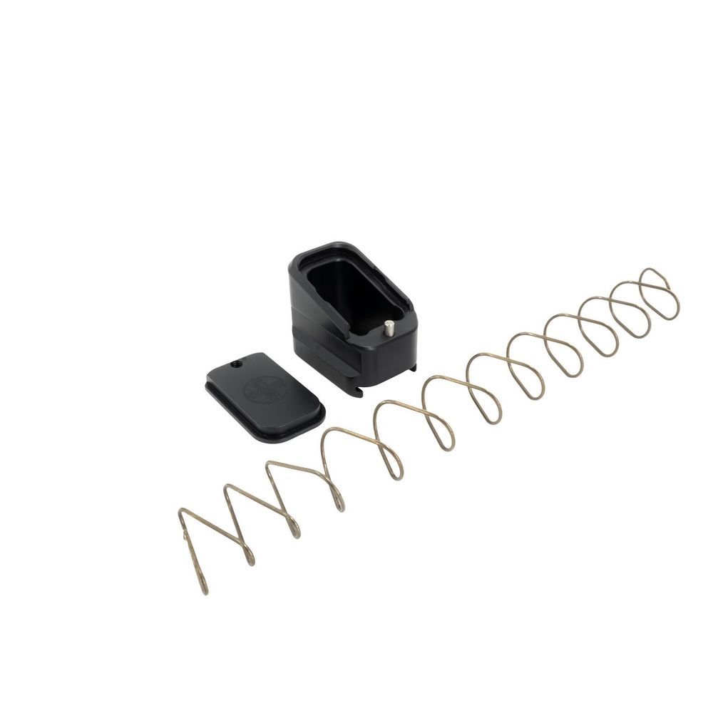 SHIELD ARMS MAG EXTENSION +5/4 BLACK FITS GLOCK 17/22/19X/45 MAGS - for sale