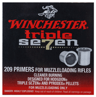 WIN PRIMERS FOR MUZZLELOADING CASE LOT TRIPLE 7 2000/CASE - for sale